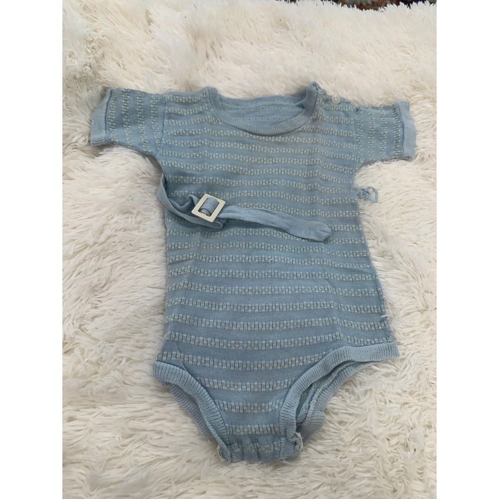 Vintage Blue Belted Onesie